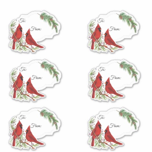 Cardinals gift labels (Voorkant)