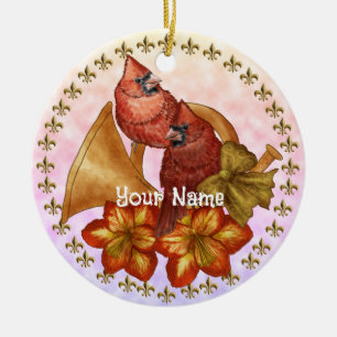 Cardinals Horn ornament