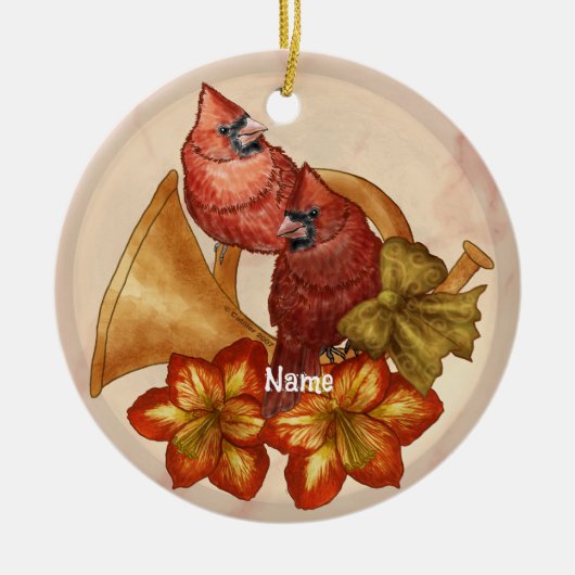 Cardinals Horn  ornament  (Voorkant)