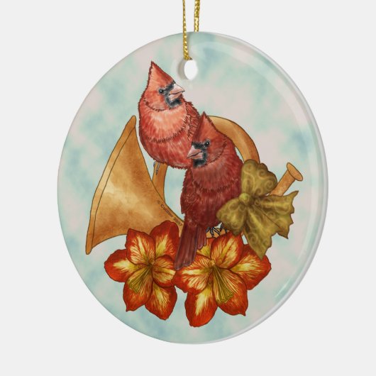 Cardinals Horn ornament (Links)
