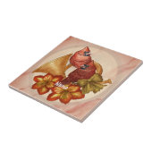 Cardinals Horn ornament Tegeltje (Zijkant)