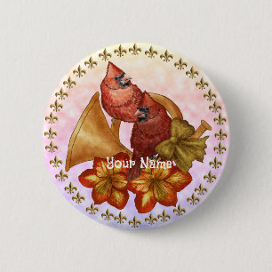 Cardinals Horn Ronde Button 5,7 Cm