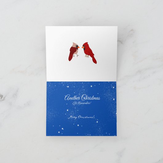 Cardinals In The City Christmas Holiday Card Feestdagen Kaart (Binnen)