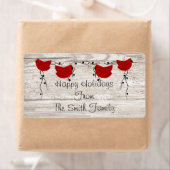 Cardinals-label Etiket (Insitu)