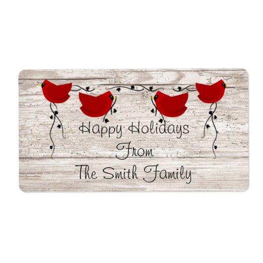 Cardinals-label Etiket (Voorkant)