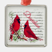 Cardinals Metal gepersonaliseerd Ornament (Voorkant)