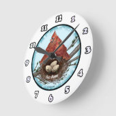 Cardinals Nest-klok Ronde Klok (Hoek)