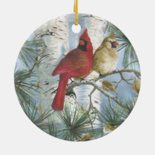 CARDINALS-ORNAMENT KERAMISCH ORNAMENT (Achterkant)