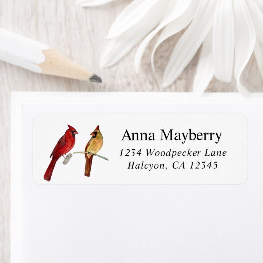 Cardinals Return Address Label (Insitu)