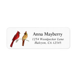 Cardinals Return Address Label