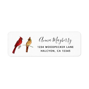 Cardinals Return Address Label