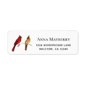 Cardinals Return Address Label (Voorkant)