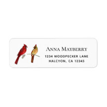 Cardinals Return Address Label