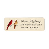 Cardinals Return Address Label (Voorkant)