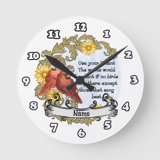 Cardinals Talent Christelijke klok (Voorkant)