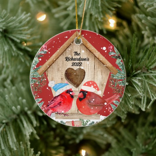 Cardinals Treehouse - Gepersonaliseerd Ornament va (Boom)