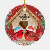Cardinals Treehouse - Gepersonaliseerd Ornament va (Voorkant)