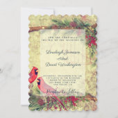 Cardinals trouwuitnodiging kaart (Voorkant)