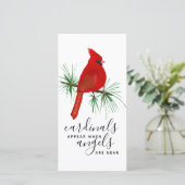 Cardinals Uiterlijk Angels Foto Memorial Bladwijze (Staand voorkant)