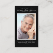 Cardinals Uiterlijk Angels Foto Memorial Kaart Visitekaartje (Achterkant)