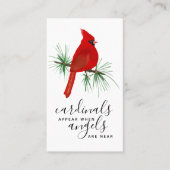 Cardinals Uiterlijk Angels Foto Memorial Kaart Visitekaartje (Voorkant)