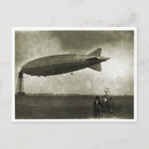 Cardington, luchtschip R101, vóór vertrek Briefkaart