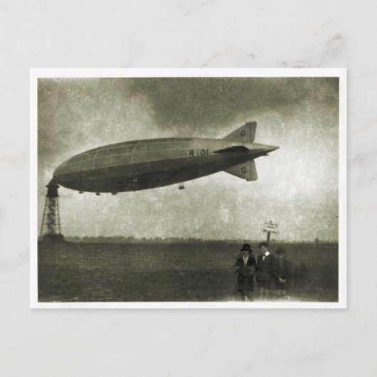 Cardington, luchtschip R101, vóór vertrek Briefkaart (Voorkant)