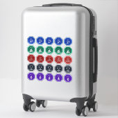 Cardio Dagen Workout Tracker Planner Stickers (Koffer)
