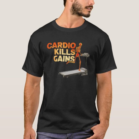 Cardio doodt de winst oefening t-shirt (Voorkant)
