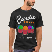 Cardio Drumming Squad Group, afbeelding is water v T-shirt (Voorkant)