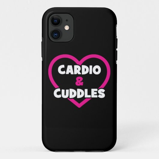 Cardio en Knuffels - Funny Novelty Gym Workout Case-Mate iPhone Case (Achterkant)