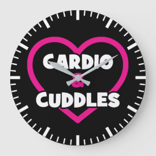 Cardio en Knuffels - Funny Novelty Gym Workout Grote Klok