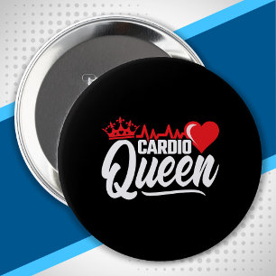 Cardio Fitness Queen Crown Gym Exerces Ronde Button 4,0 Cm