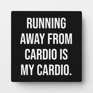Cardio - Funny Gym Workout Fotoplaat
