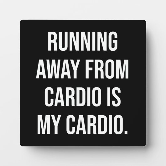 Cardio - Funny Gym Workout Fotoplaat (Voorkant)
