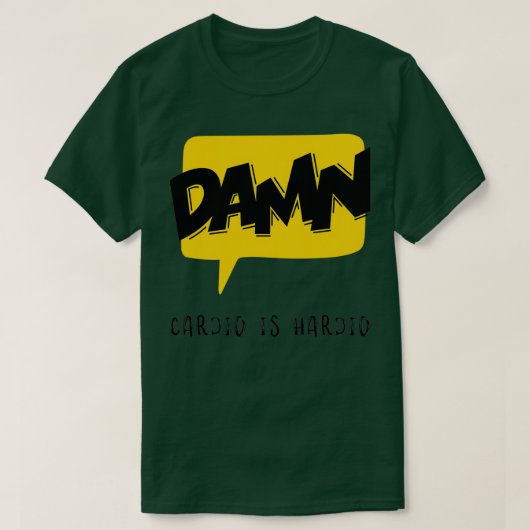 Cardio is hardio 1 t-shirt (Design voorkant)