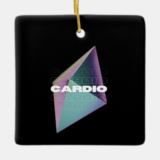 Cardio Keramisch Ornament (Voorkant)