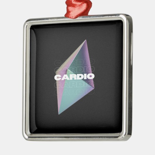 Cardio Metalen Ornament (Links)