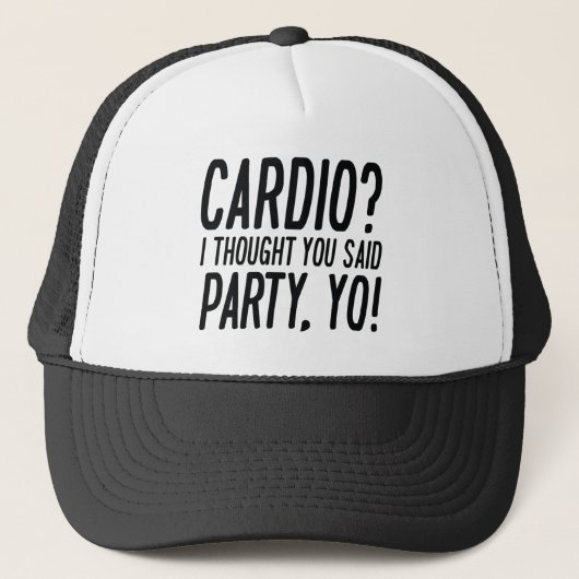 Cardio Party Yo Trucker Pet (Voorkant)