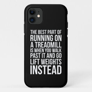 Cardio, Tredmolen Running vs Lifting - Funny Gym Case-Mate iPhone Case