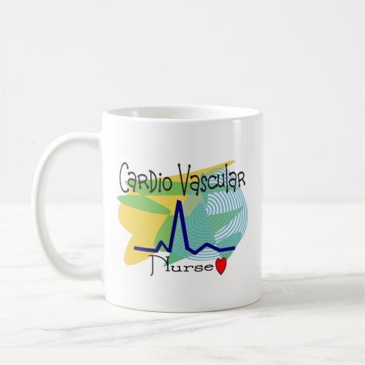 Cardio VASCULAR NURSE T-shirts Koffiemok (Links)