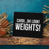 Cardio vs Gewichten - Funny Novelty Gym Workout Fotoplaat (Zijkant)