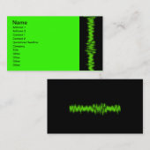 Cardiogram, naam, adres 1, adres 2, contactpersoon visitekaartje (Voorkant / Achterkant)