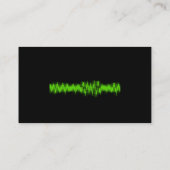 Cardiogram, naam, adres 1, adres 2, contactpersoon visitekaartje (Achterkant)