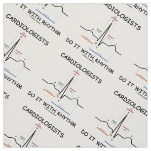 Cardiologen doen het met Rhythm EKG Sinus Rhythm Stof