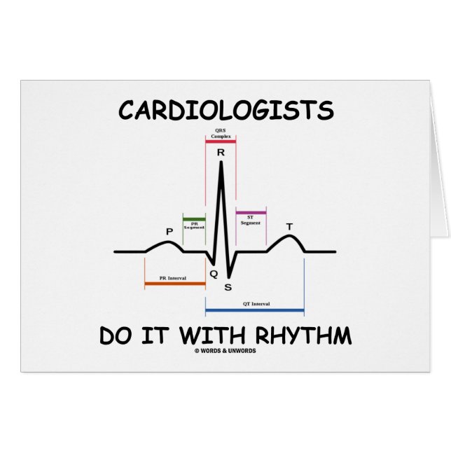 Cardiologen doen het met ritme (ECG/EKG) (Voorkant Horizontaal)
