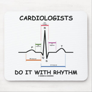 Cardiologen doen het met ritme (ECG/EKG) Muismat