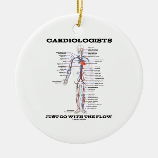 Cardiologen gaan gewoon met de stroom (circulatoir keramisch ornament (Voorkant)