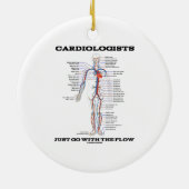 Cardiologen gaan gewoon met de stroom (circulatoir keramisch ornament (Achterkant)