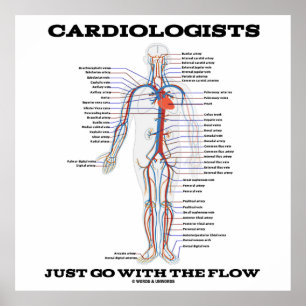 Cardiologen gaan gewoon met de stroom (circulatoir poster